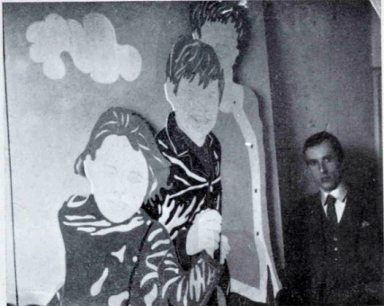 Immagine 1-682913 Il pittore Gianni Ruffi davanti una sua opera esposta alla Galleria La Salita nel 1966