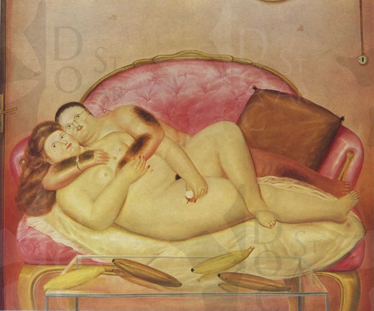 Immagine 1-8421115 Lovers on a french sofa