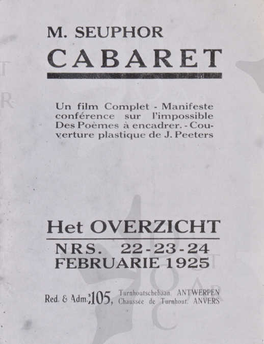 Immagine 1-7421215 Copertina - frontespizio della rivista «Het overzicht»