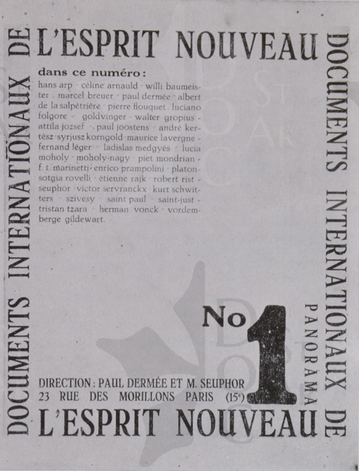 Immagine 1-7221316 Copertina del primo numero della rivista «Documents internationaux de l´esprit nouveau» 
