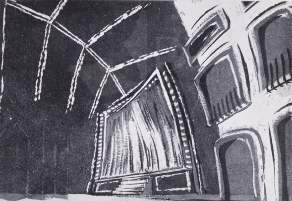 Immagine 1-7921718 Bozzetto per la scenografia di Varieté
