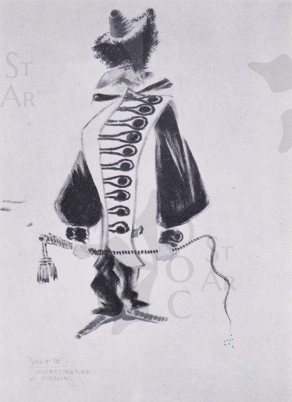 Immagine 1-7821919 Bozzetto per il costume dell´Ammaestratore di pinguini per l´opera Varieté