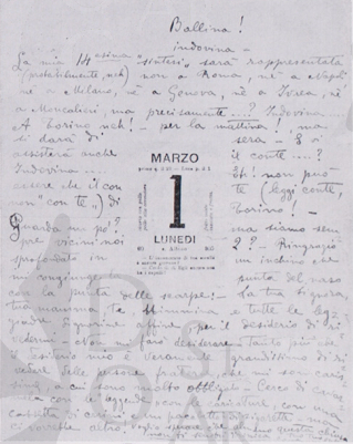 Immagine 1-89227121 Lettera di Cangiullo a Giacomo Balla