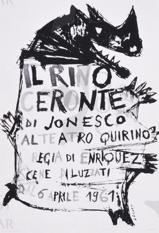 Immagine 1-69229113 Manifesto per Il rinoceronte di Ionesco
