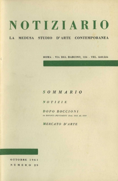 Immagine di documentazione   Bollettino/catalogo 