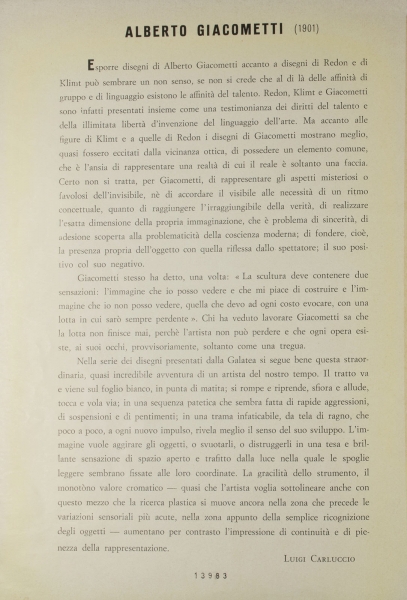 Immagine img_010.jpg O. Redon, G. Klimt, A. Giacometti