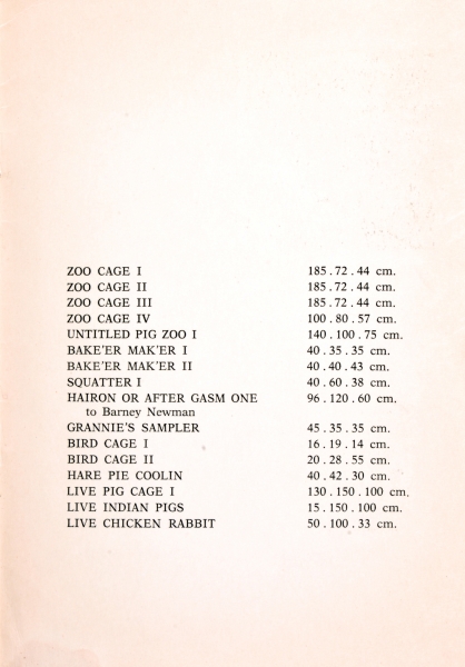 Immagine img_011.jpg Richard Serra: Animal Habitats. Live and Stuffed...