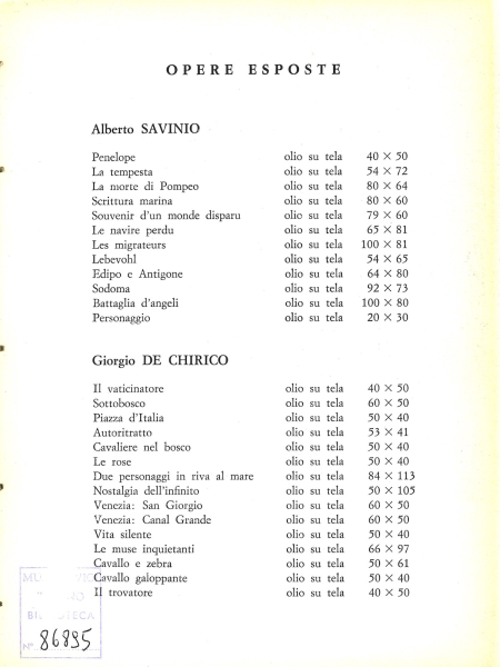 Immagine img_011.jpg Alberto Savinio Giorgio de Chirico
