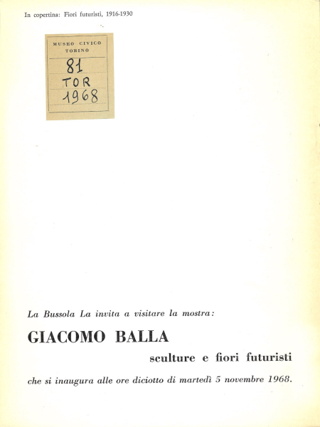 Immagine di documentazione   Catalogo  Invito 