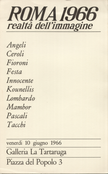 Immagine di documentazione   Catalogo  Locandina 