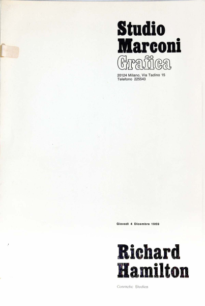 Immagine di documentazione   Catalogo  Depliant 