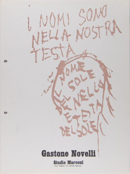 Immagine di documentazione   Bollettino/catalogo 