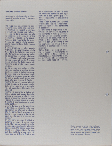 Immagine img_004.jpg Laboratorio/6 Arnaldo Pomodoro