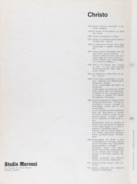 Immagine img_012.jpg Christo: opere dal 1959/72