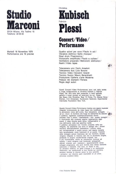 Immagine img_002.jpg Christina Kubisch - Fabrizio Plessi